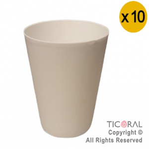 VASO PLASTICO BLANCO 220CC X 10 UNIDADES